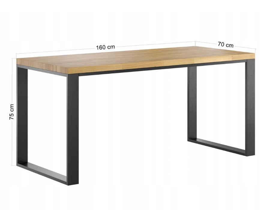 Biurko  debowe Loftowe