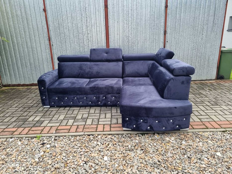 Narożnik NORTON Glamour duża pow. spania