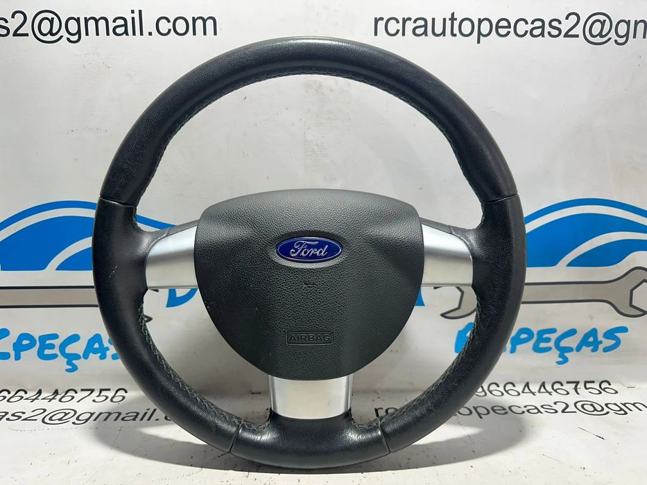 Volante Completo Pele Ford Focus 2 Mk2 3 Braços