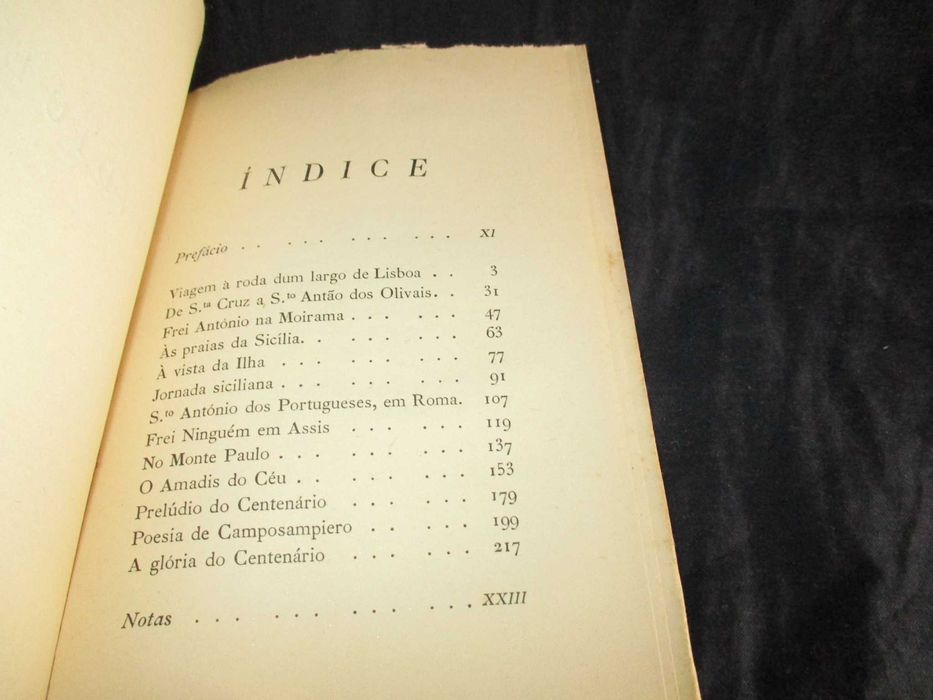 Livro Santo António Jornada do Centenário Afonso Lopes Vieira 1932