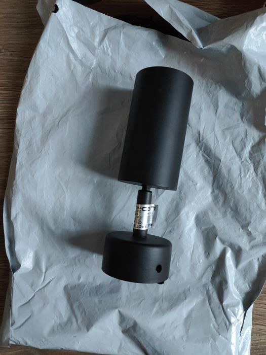 Nowy kinkiet lampa pojedynczy czarny GU10 230v