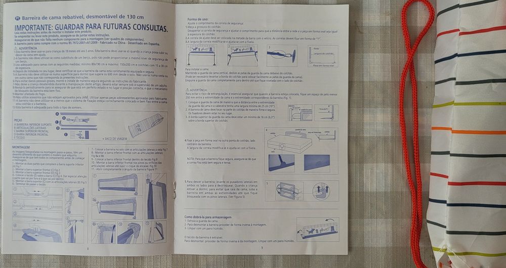 Proteção de cama de criança