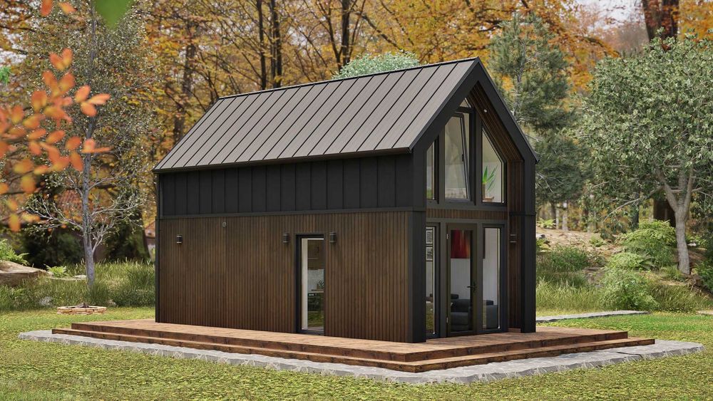 Gotowy dom modułowy pod klucz 50m2 ogrzewanie podłogowe, klimatyzacja.