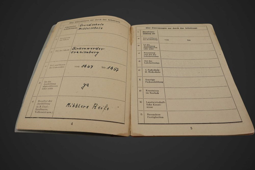 Arbeitsbuch niemiecka książeczka pracy dokument lk sz/021565
