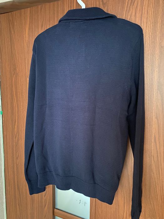 Sweter granatowy z suwakiem S, nowy z metką