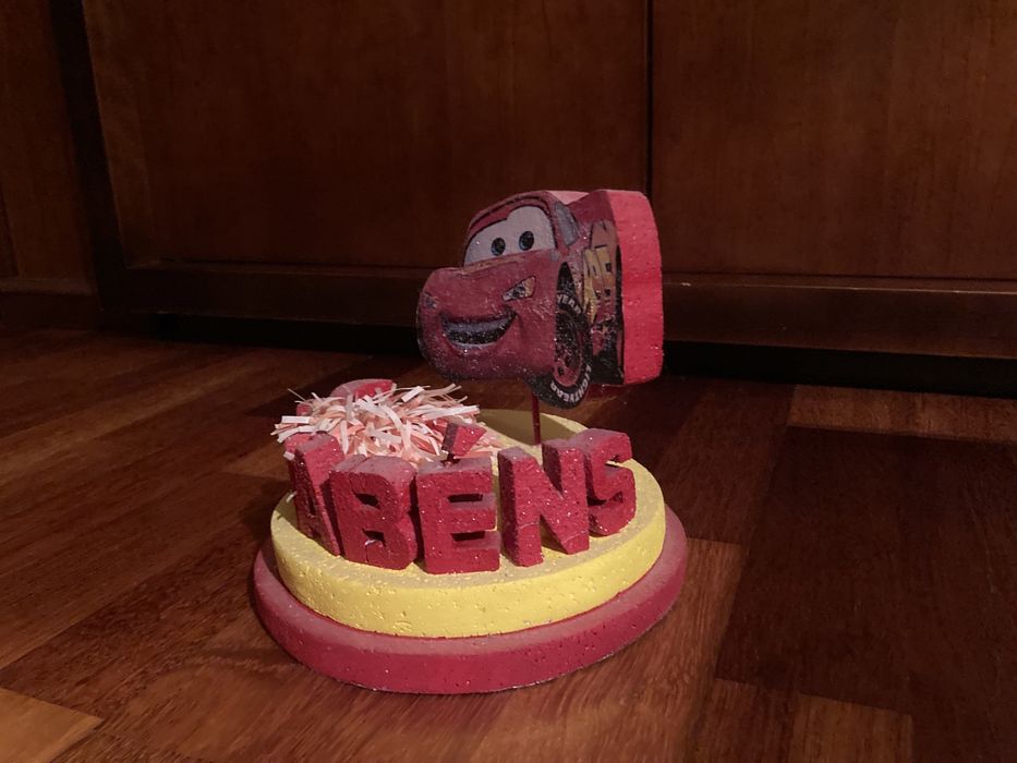 Faísca McQueen e Mickey - decoração Disney bolo aniversário