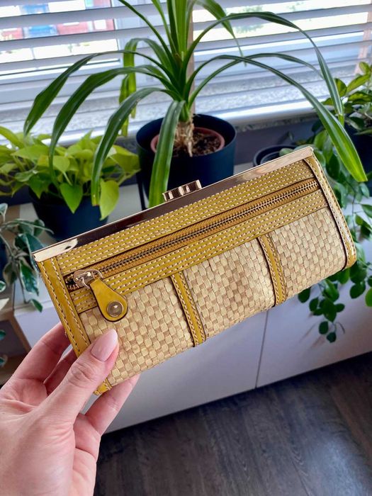 Kopertówka ZARA, słomkowa, żółta