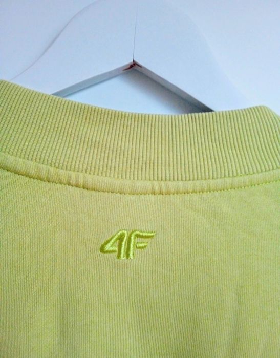 4F bawełniana zielona bluza XL