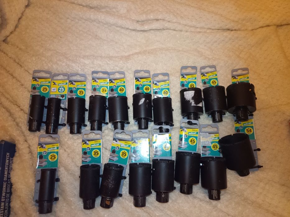 Sprzedam otwornice  Wolfcraft, Rubi do gresu, ceramikę, kamienie.