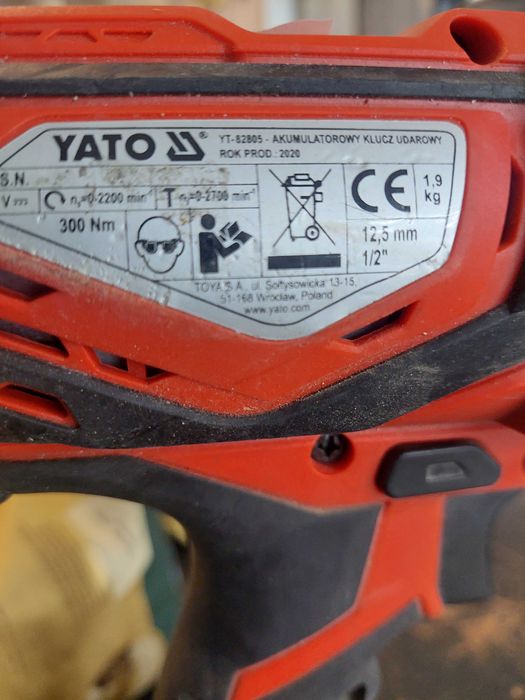 Akumulatorowy klucz udarowy YATO YT-82804 / Nowy Lombard / Cz-wa