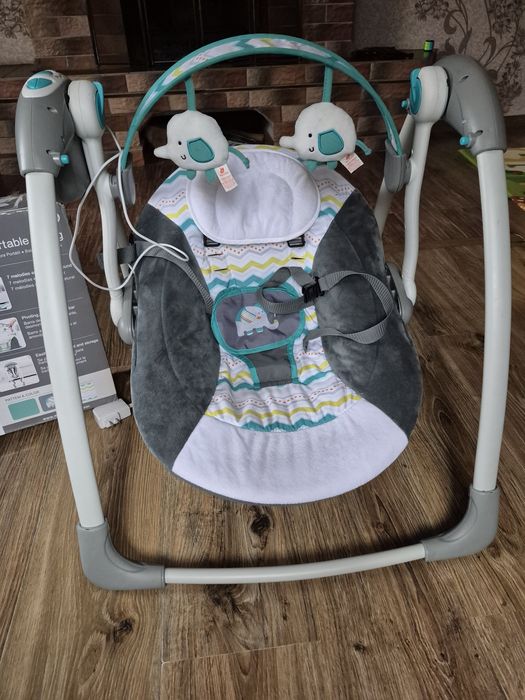 Дитячий шезлонг гойдалка / гойдалка / колиска / електронні гойдалки
