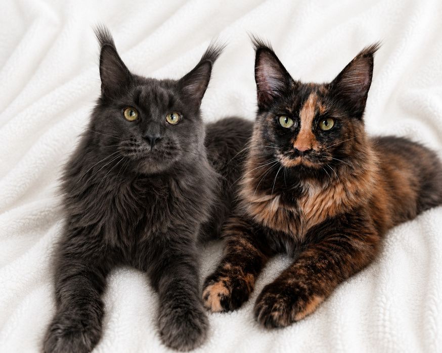 Rudy kocurek Maine Coon