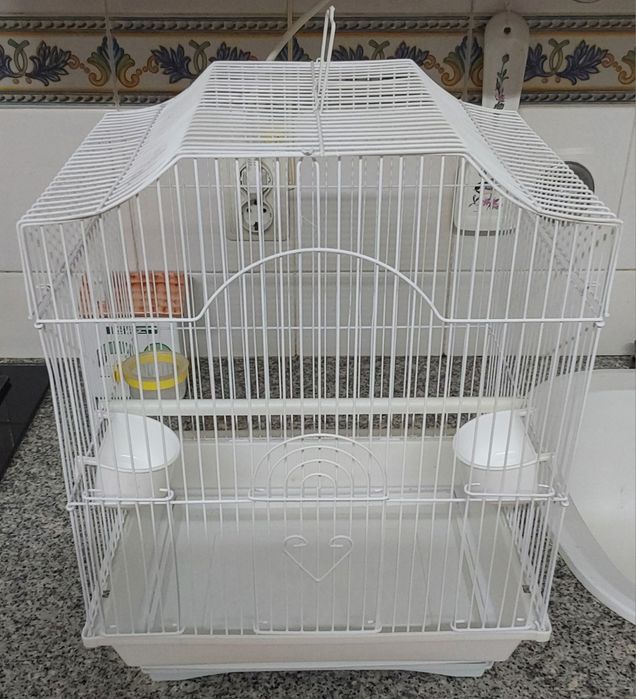 GAIOLA PRONTA A USAR,AVES PEQUENO PORTE. Casa,Varanda,Quarto,Cozinha.