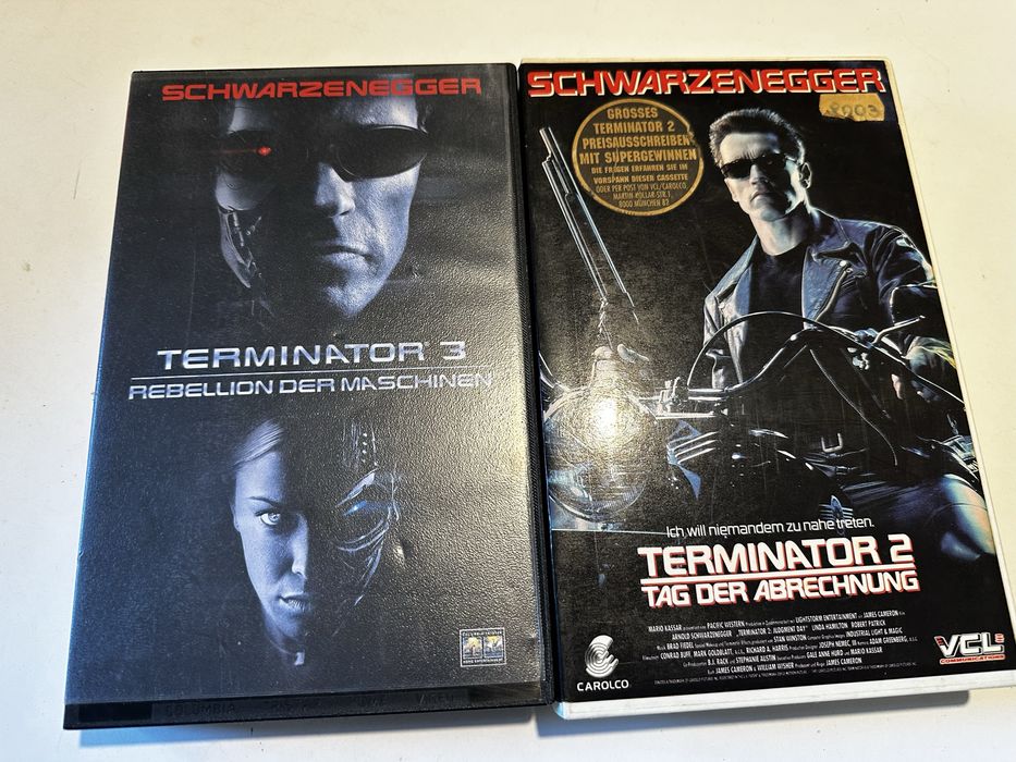 schwarzenegger terminator 2 & 3 VHS