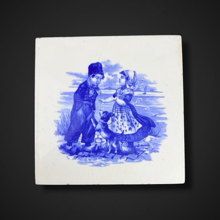 Płytka ceramiczna dekoracyjna z motywem holenderskim b6/04209