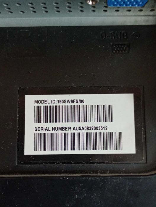 Monitor philips 190SW model HWS9190T