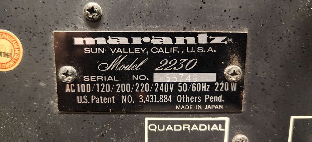 Amplituner MARANTZ 2230. Vintage
