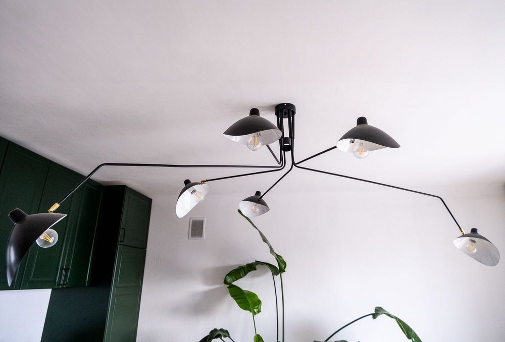 Lampa sufitowa pająk