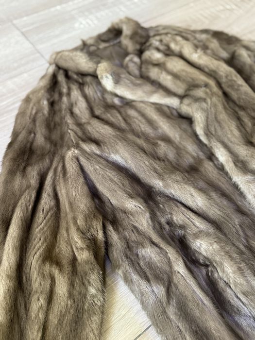 Натуральна норкова шуба 120 см (стан новоі)