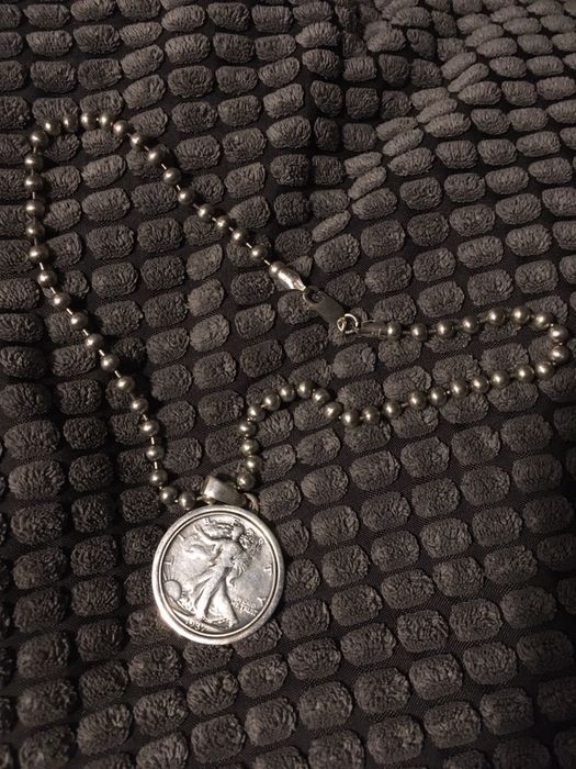 Srebrna moneta USA rocznik 1935 zawieszka masywna