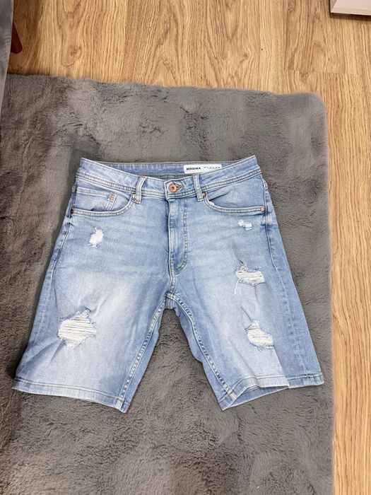 Spodenki jeansowe Bershka | Przetarcia | Super stan |