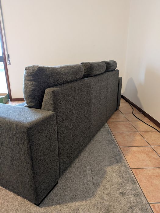 Sofá 3 lugares com Chaise Longue  Usado