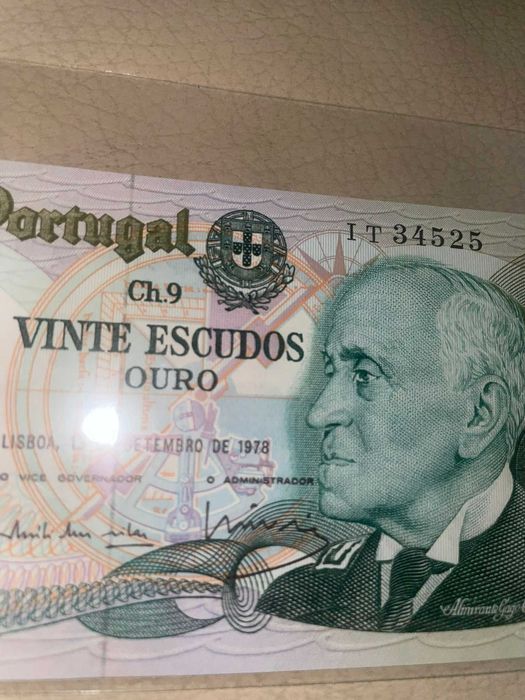 7 notas portuguesas,nunca circuladas
