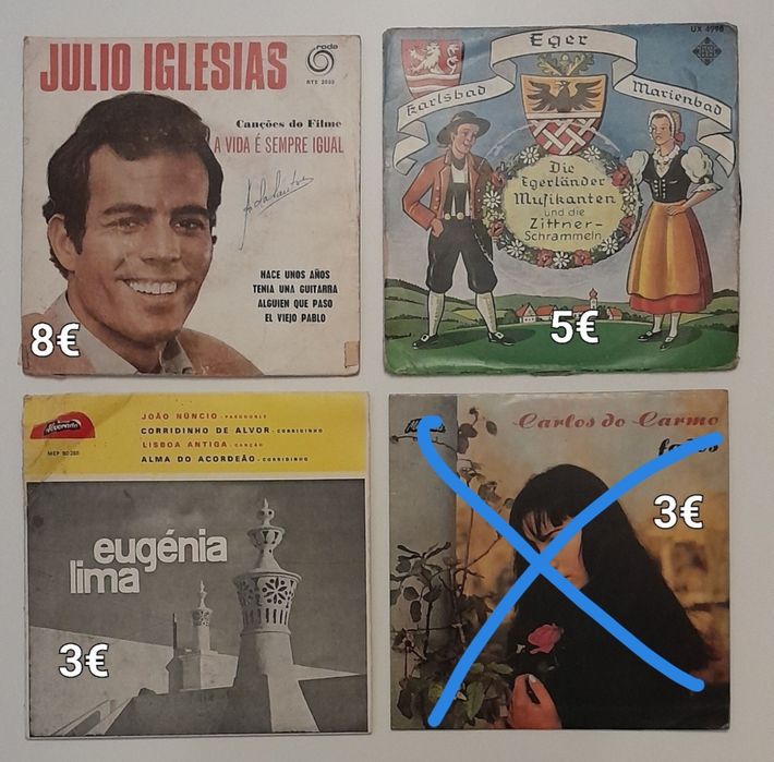 Varios discos vinil peq