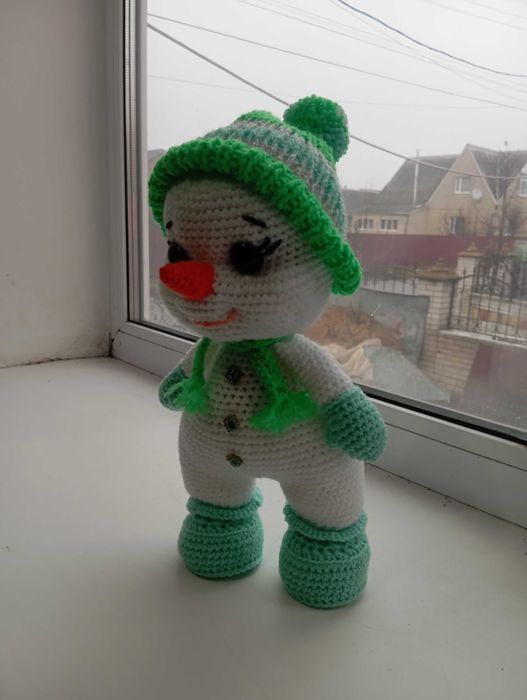 мяка іграшка - сніговик