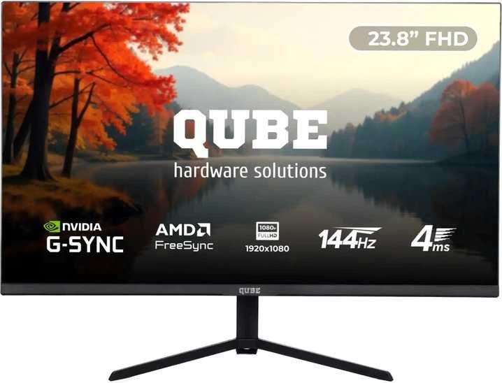 Монитор 23.8 QUBE Overlord (G24F144Plus) IPS FullHD 144Hz G-SYNC