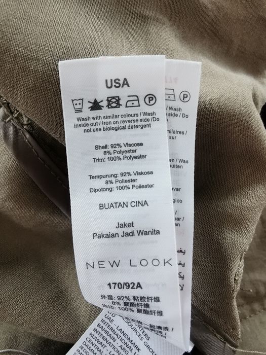 Elegancki płaszcz wiosenny, trencz prochowiec, new look, L, 40