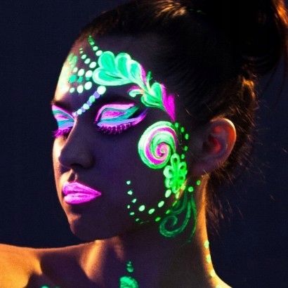 Farby farbki do malowania twarzy ciala NEON UV buz