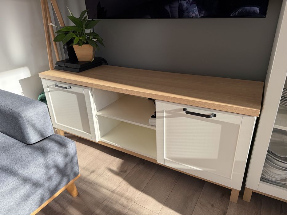 Komoda RTV wiryna Black Red White kolekcja Loksa