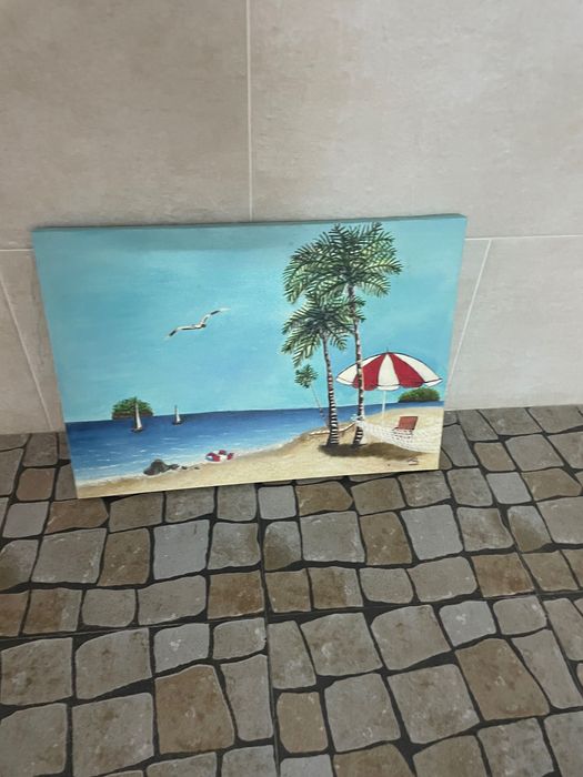 Quadro azul decorativo
