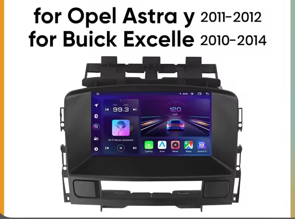 Rádio Android 6/128GB 8Core Opel Astra J 2010-15 CarPlay GPS 4G NOVO