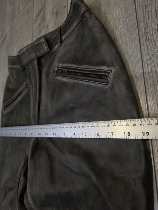 H&M Studio Innovation шкіряні брюки штани зі шкіри байкерські штани