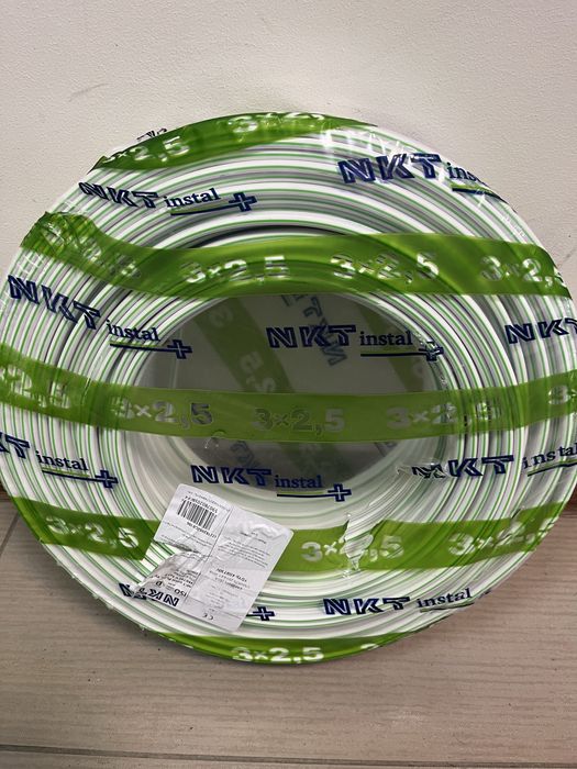 Przewód kabel płaski YDYp 3x2,5 750V 100m NKT