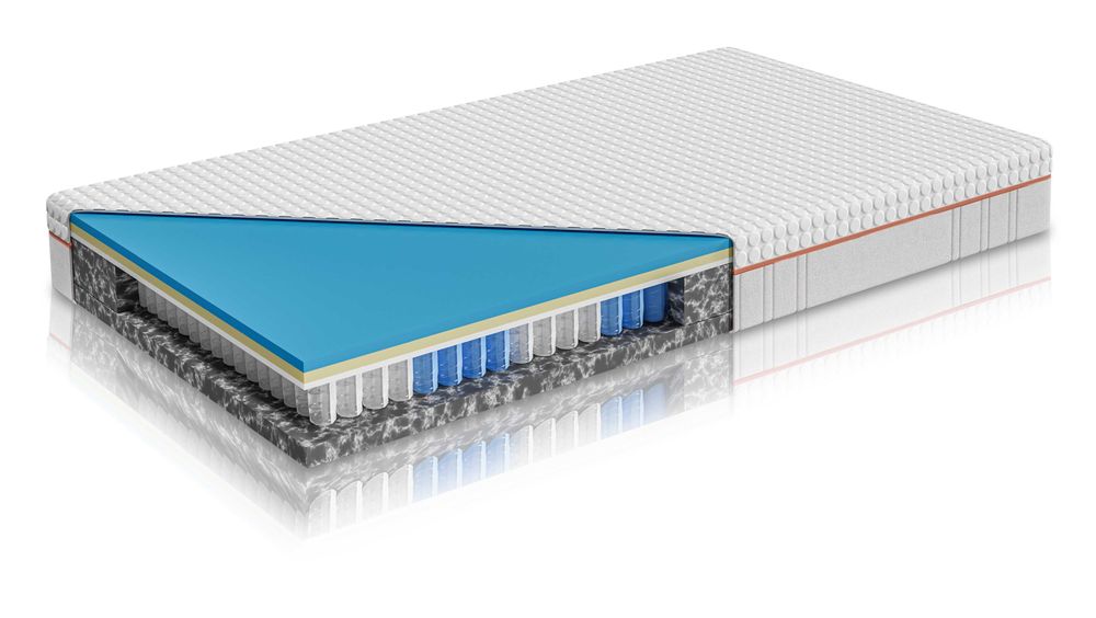 Materac Hybrydowy Sprężynowy Royal-TTFK 180x200, 25cm, Visco, Żel