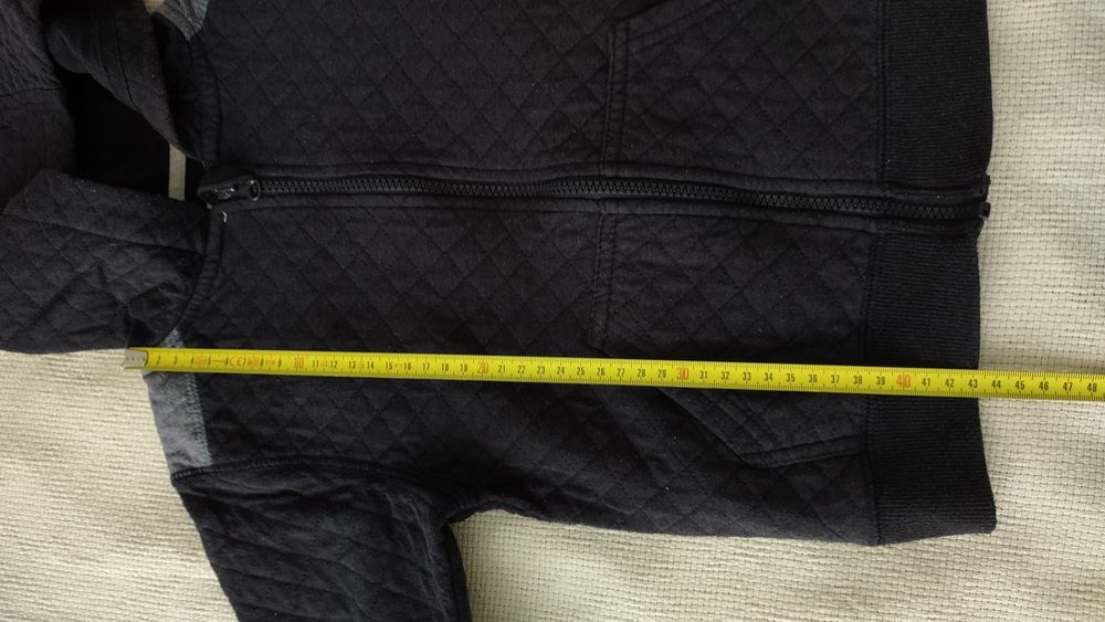 Rozsuwana granatowa bluza z kapturem rozmiar 116