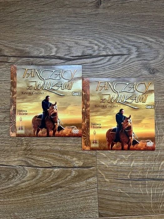 Tańczący z Wilkami Kevin Costner DVD Zestaw 2 Części Oscar Western Klasyka Kultowy Dramat Pakiet