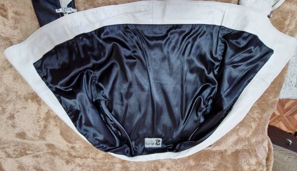 Куртка жіноча Bilano Leather натуральна шкіра XL, чорний+беж.
