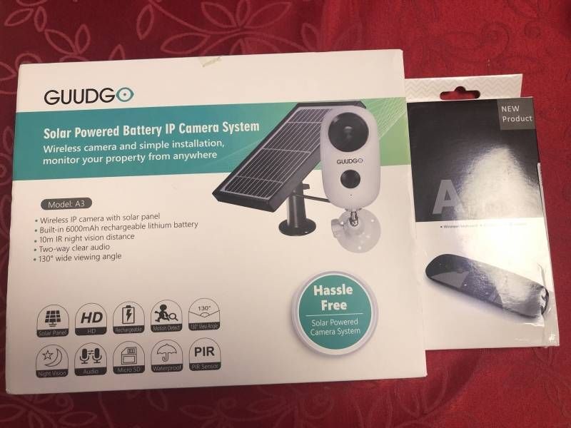 GUUDGO A3 Wireless Camera and Solar Panel 1080p64298095104513121