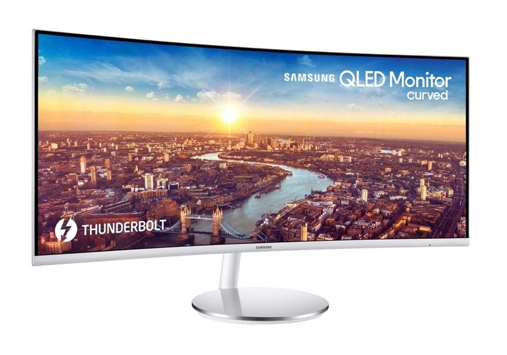 Samsung – Monitor Curvo 34" UltraWide QLED com Thunderbolt 3 – Excelente Estado
