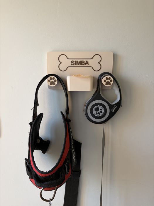 Suporte Personalizado para Trela de Cão