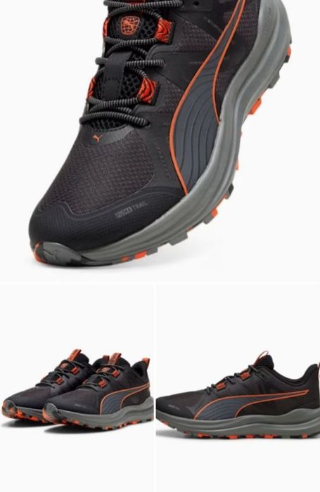 Оригінальні бігові кросівки ПУМА (PUMA Reflect Lite Trail) чорні