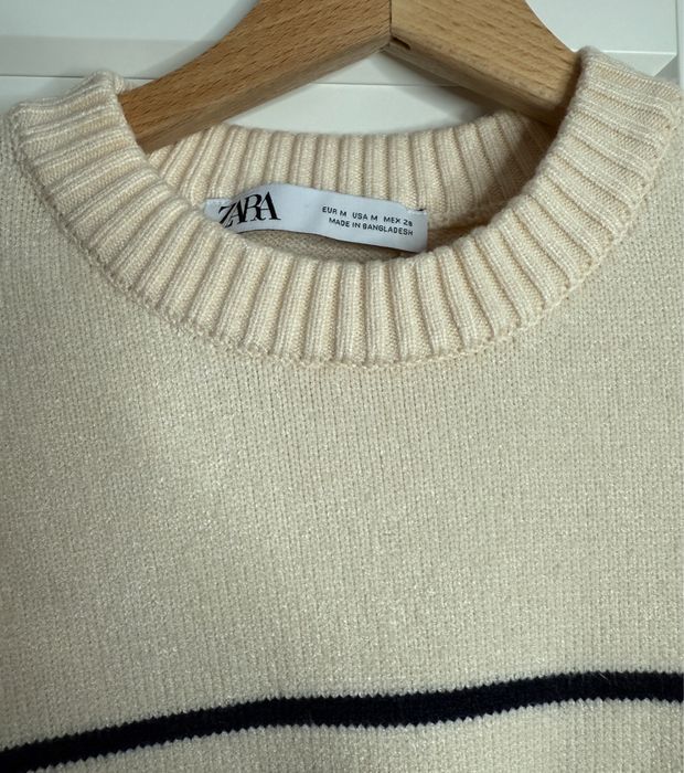 Zara sweter w paski viralowy