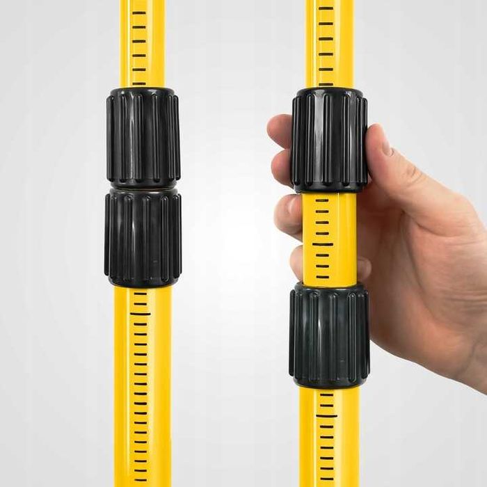 ZESTAW STATYW rozporowy tyczka do lasera krzyżowego poziomicy adapter