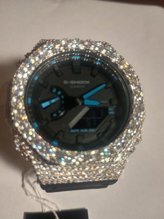 Gshock Ga-2100 iced out Moissanite