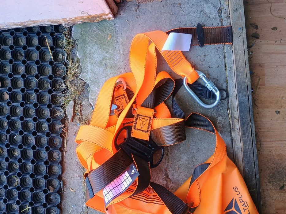 Szelki do pracy na wysokości Delta Plus kompletny zestaw nowy