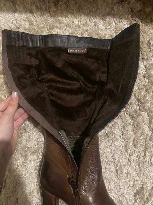 Сапоги зимние настоящая кожа